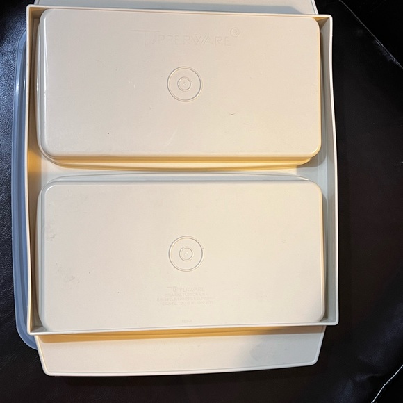 Vintage Tupperware Deviled Egg Tray Keeper Carrier Container 723-3 - Picture 7 of 8